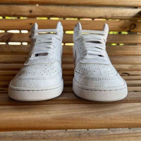 Nike Court Vision Mid ‘White Iridescent’ Women’s Sneakers - Size 8.5 - Picture 4 of 14